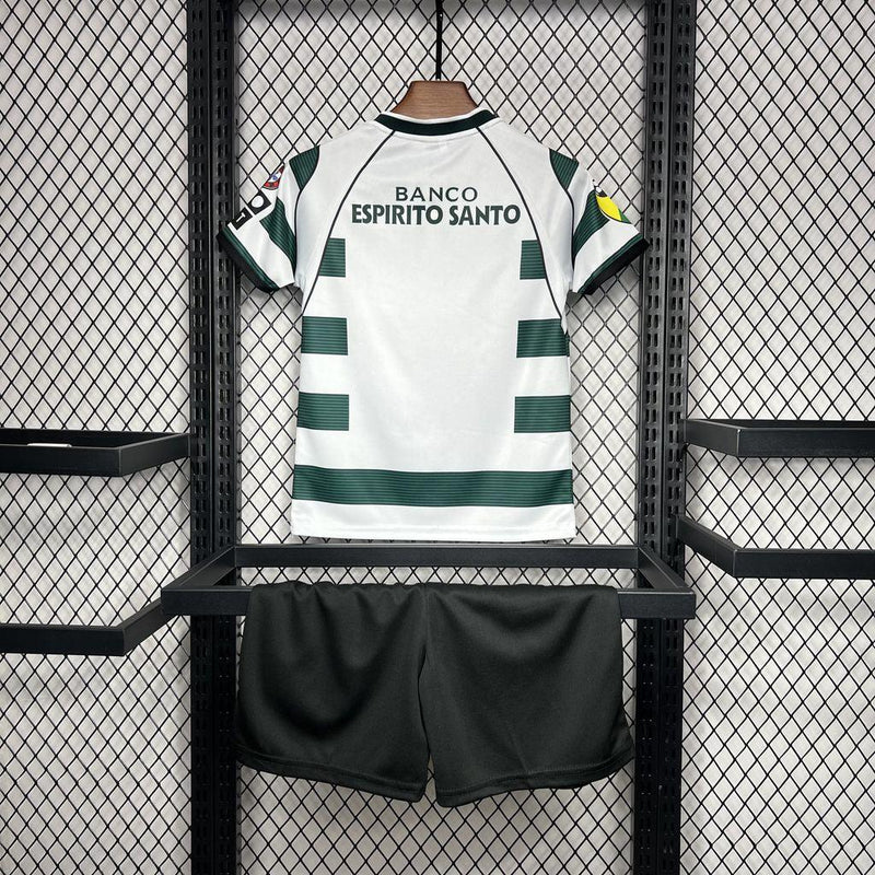 Sporting CP 2001/03 Home Retro Kids Kit - Jerseys-buy.com