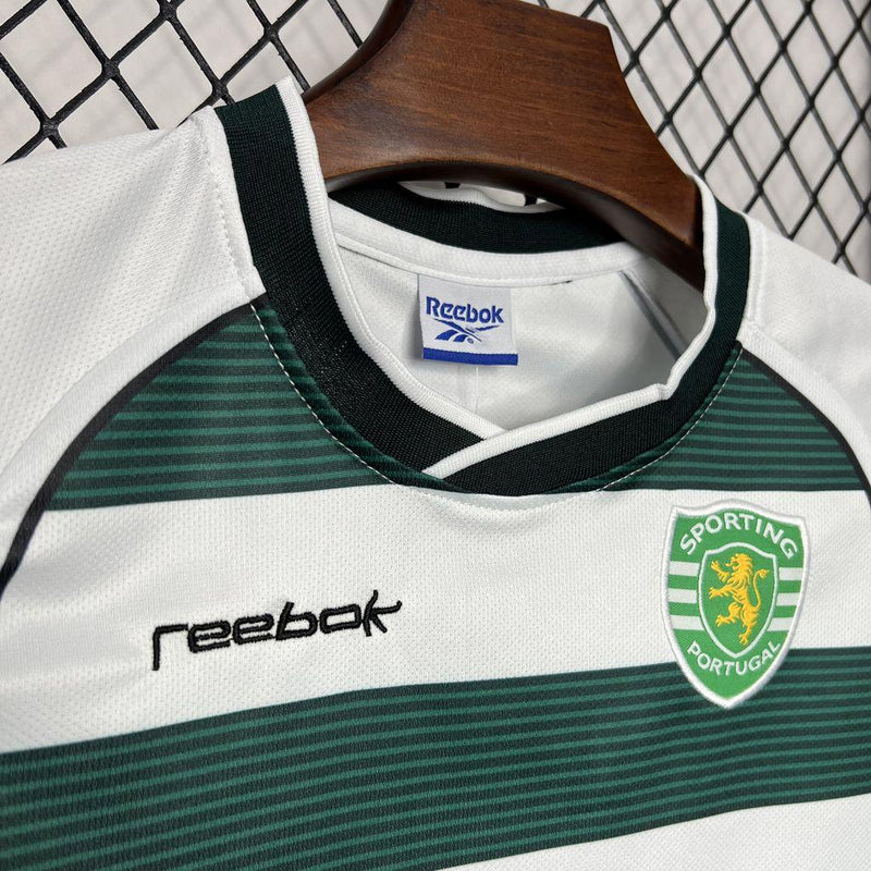 Sporting CP 2001/03 Home Retro Kids Kit - Jerseys-buy.com