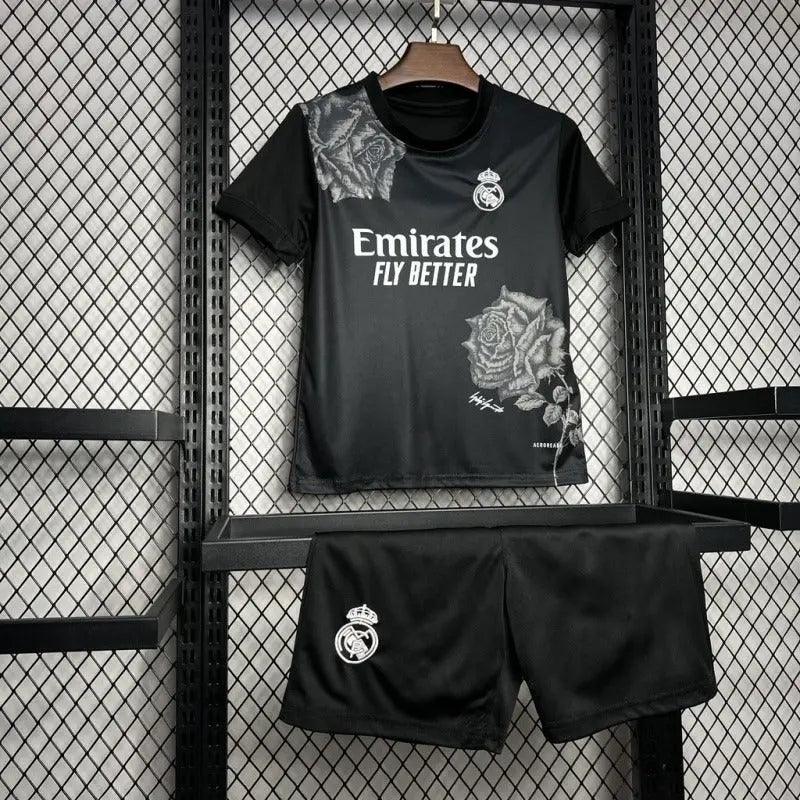 Kids Soccer Jerseys-Real Madrid 202425 Y3 Rose Special Edition black - Jerseys-buy.com