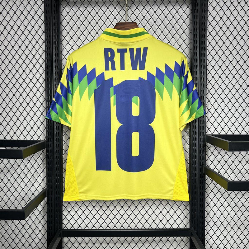 Brazil 1995 Home Corteiz Retro Jersey - Jerseys-buy.com