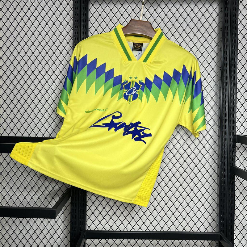 Brazil 1995 Home Corteiz Retro Jersey - Jerseys-buy.com