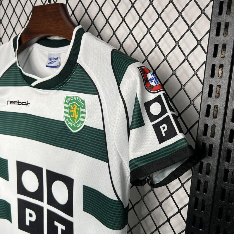 Sporting CP 2001/03 Home Retro Kids Kit - Jerseys-buy.com